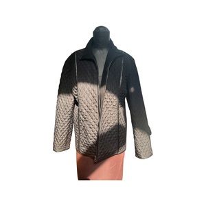 Leslie Fay women’s black quilted jacket